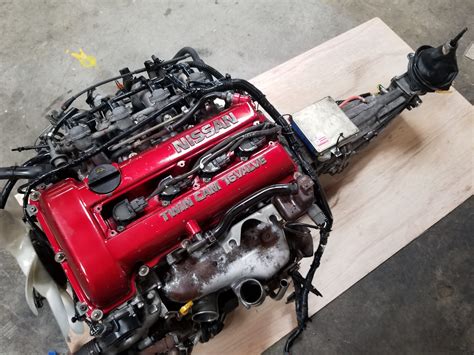 Sr20det S13 Red Top 20l Turbo Engine With 5 Speed Manual Transmission