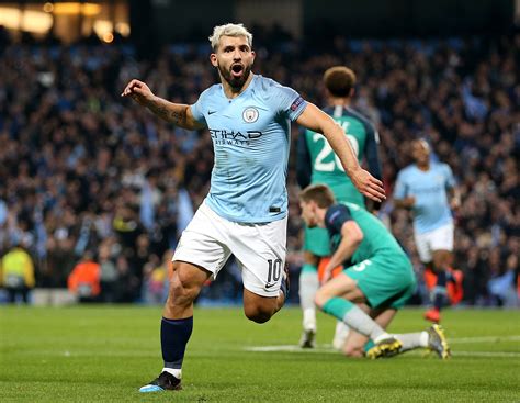 Sergio Aguero Scores For Manchester City In Champions League Defeat To