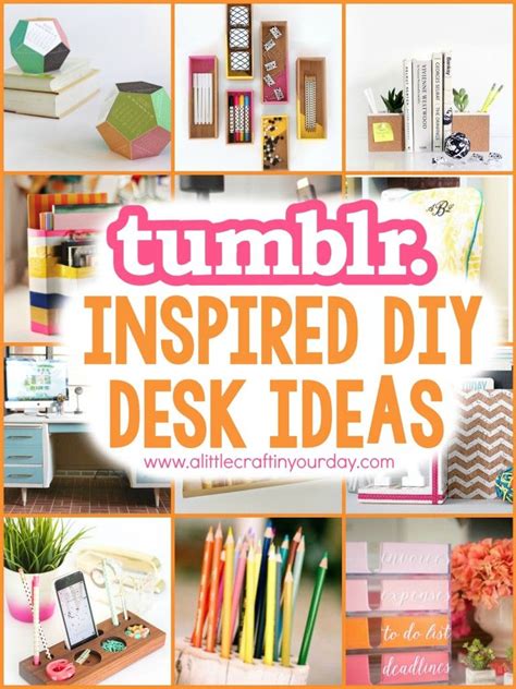 Tumblr Inspired Diy Desk Ideas A Little Craft In Your Day Diy Desk