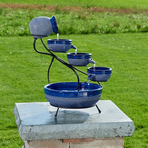 We have prepared you a guide of the top 10 best water fountains in 2021 to help you make an. Smart Solar Ceramic Blueberry Solar Cascade Fountain with ...