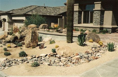 Rock Desert Landscape Front Yard Landscape Architecture Modern Park