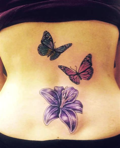 28 Awesome Butterfly Tattoos With Flowers