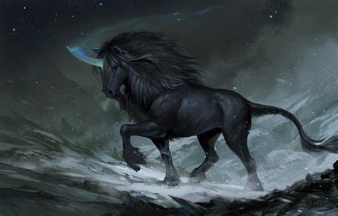 Black Mountain Unicorn 2 By Sandara On Deviantart