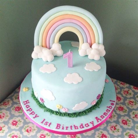 28 Rainbow First Birthday Cake Rainbow First Birthday Cake A