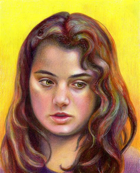 Colored Pencil Portrait Drawing Veronica Winters