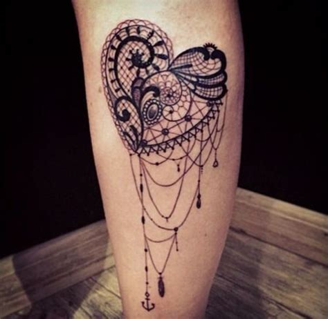 35 Amazing Lace Tattoo Designs 20 Thigh Tattoos Pinterest Lace