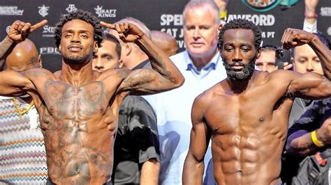 Errol Spence Jr Vs Terence Crawford • Full Weigh In And Face Off