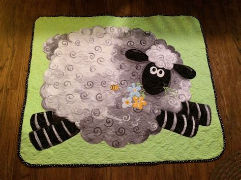 Sheep Panel Baby Quilt Baby Quilts Quilts Kids Rugs