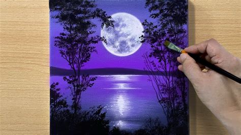 Full Moon Painting Acrylic Painting For Beginners Step By Step 173