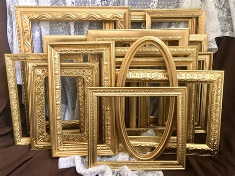 Gold Picture Frame Collage Gallery Wall Odd Unique And Etsy