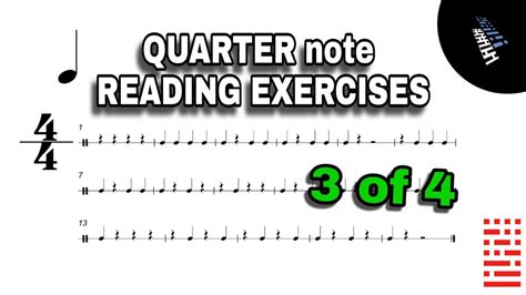 Very Basic Rhythm Exercises Quarter Notes 3 Improve Your Rhythm