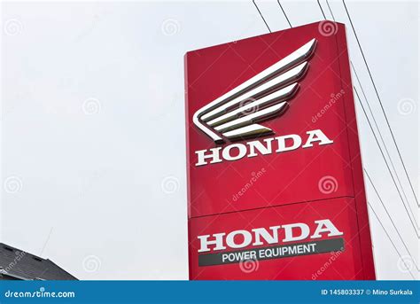 Honda Dealership Showroom Sign And Building Editorial Photo