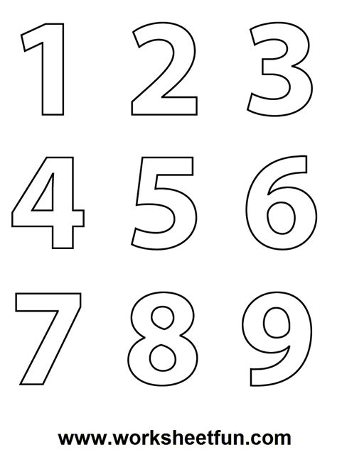 Great for counting numbers, decorating cards, making banners. Number Worksheet Category Page 2 - worksheeto.com