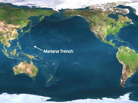 Mariana trench, also called marianas trench, is the crescent shaped trench located in the western pacific ocean and it has been found to have the deepest part of the world's oceans. MY FUN PHYSICS WORLD: Mariana Trench