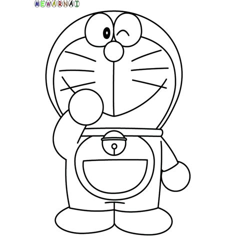 Mewarnai Doraemon Mewarnai Gambar Kartun Kumpulan Gambar Doraemon
