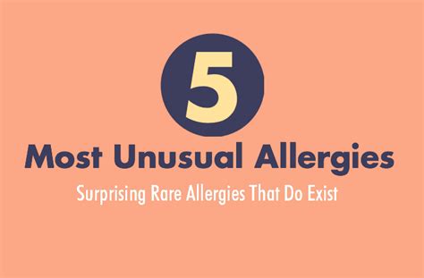 5 Of The Most Unusual Allergies Infographic Science Lass