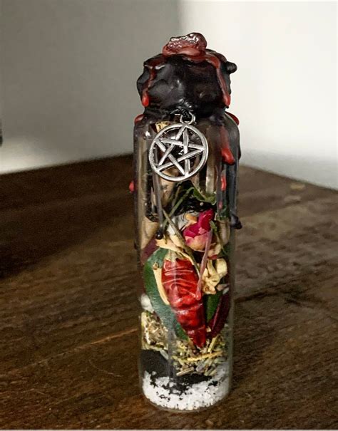 Protection Spell Bottle Witch Bottle Etsy