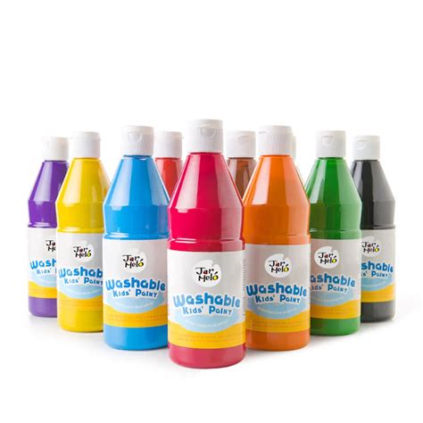 12 Colors Kids Washable Paint 500ml Non Toxic Washable Paint For Kids
