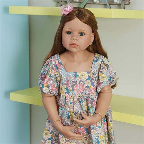 Realistic Huge Standing Reborn Child Dolls Vinyl Full Body 39 Inch Long