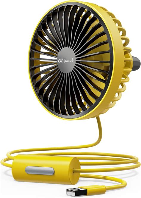 Gigimundo Cooling Car Fanusb Powered Car Fan With Night