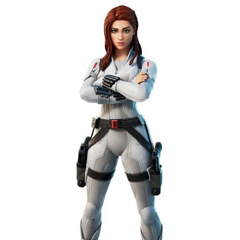 fortnite black widow snow suit skin character png images pro game guides
