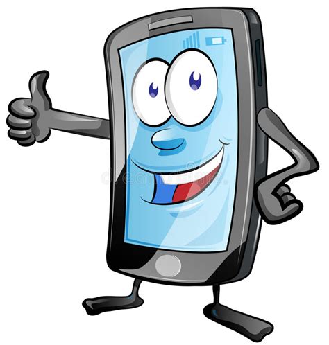 Mobile phone cartoon stock vector. Illustration of internet - 57483537