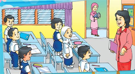 Gambar contoh hasil mewarnai guru sedang mengajar di taman. Animasi Guru Muslimah Mengajar Di Kelas Terbaru | Galeri ...