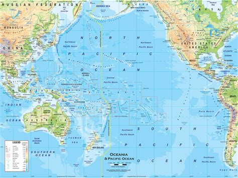 Miguel Geografía E Historia Mapa FÍsico OceanÍa
