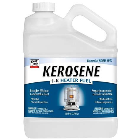 Depending on how you use your heater, one feature to follow all safety precautions and instructions included with your heater to avoid asphyxiation or carbon monoxide poisoning. Klean-Strip 1 gal. Plastic Kerosene-GKP85 - The Home Depot
