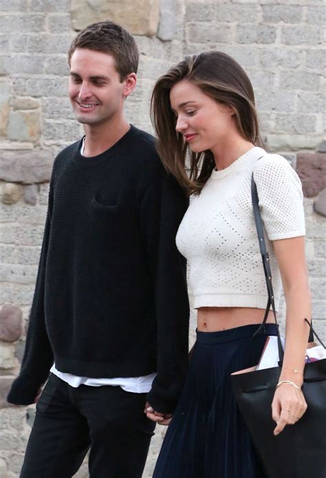 The couple, who married last year, have welcomed their first child together, a baby boy called hart. Miranda Kerr with Evan Spiegel Out in Malibu | GotCeleb