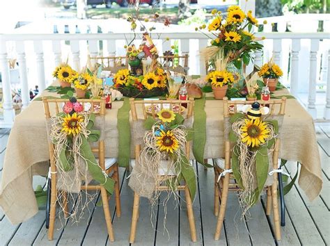 Charming Sunflower Tablescape Sunflower Party Harvest Party Party
