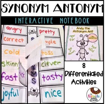 Synonyms And Antonyms Interactive Notebook By The Sprinkle Topped Teacher
