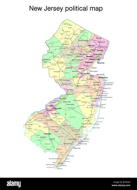 Oto O Atributo Infinito Mapa De Nueva Jersey Estados Unidos El Respeto