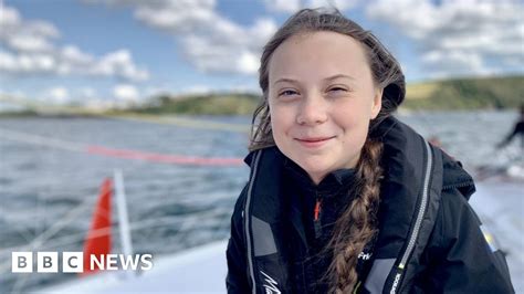 Greta Thunberg Climate Change Activist Sets Sail From Plymouth