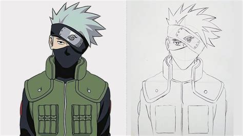 How To Draw Kakashi Hatake From Naruto Como Desenhar