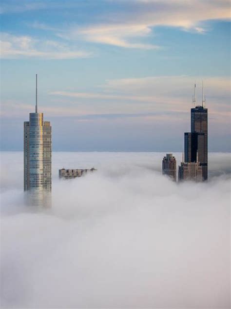 Hidden City Spooky Moment Chicago Disappears As Dense Fog Shrouds Its