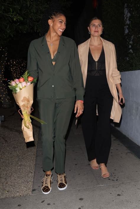 Candace Parker And Anna Petrakova Out For Dinner Date At Catch Steak In