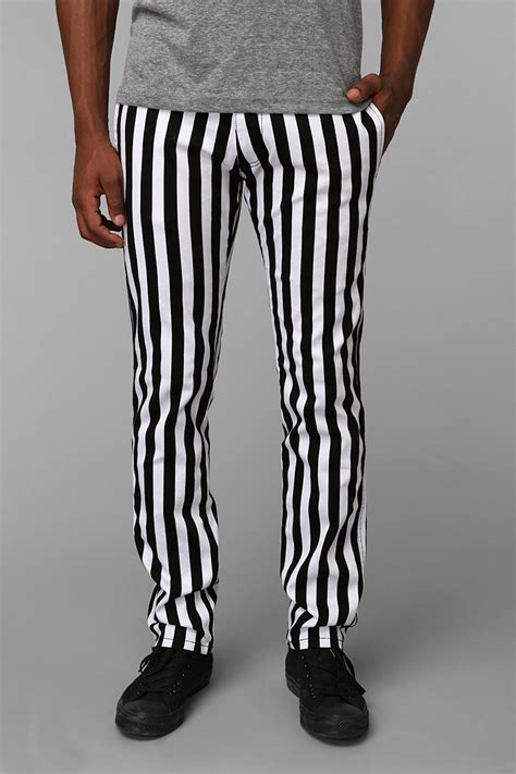 Urban Outfitters Tripp Nyc Stripe Top Cat Pants In Black