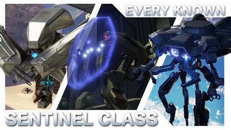 Every Known Class Of Sentinel Halo Lore Youtube