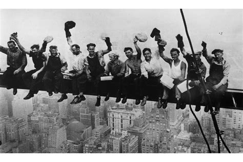 empire state building workers lunch