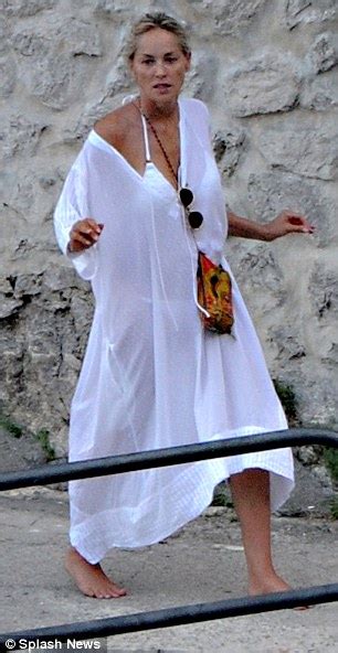 Sharon Stone55 Shows Shes Still Got It As She Soaks Up The Sun In