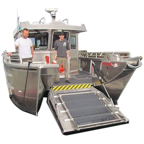 85m 28ft Aluminum Catamaran Fishing Boat Workboat Landing Craft For