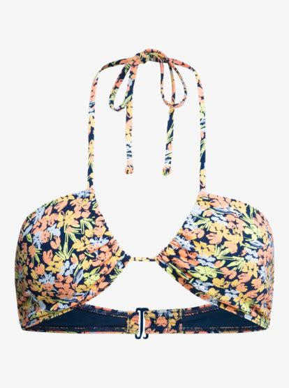 Printed Beach Classics Triangle Bikini Top For Women Roxy