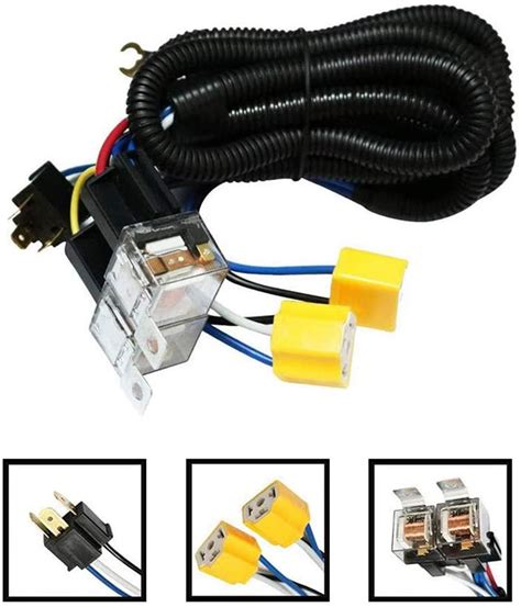 H Headlights Relay Wiring Harness Kits For H H H Ll Ebay