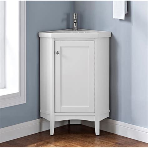 Fairmont Designs Shaker Americana 26 Corner Vanity Polar White