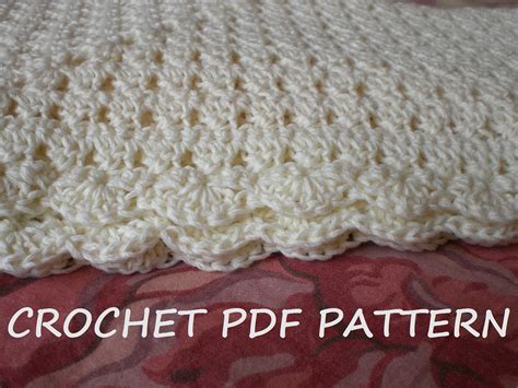 Crochet Baby Blanket Pattern Pdf 020 By Vivartshop On Etsy