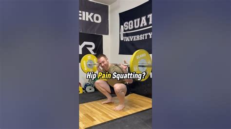 How To Fix Hip Pain Squatting Youtube