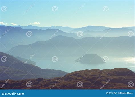 Distant Mountains And Lake Stock Image Image 2791241