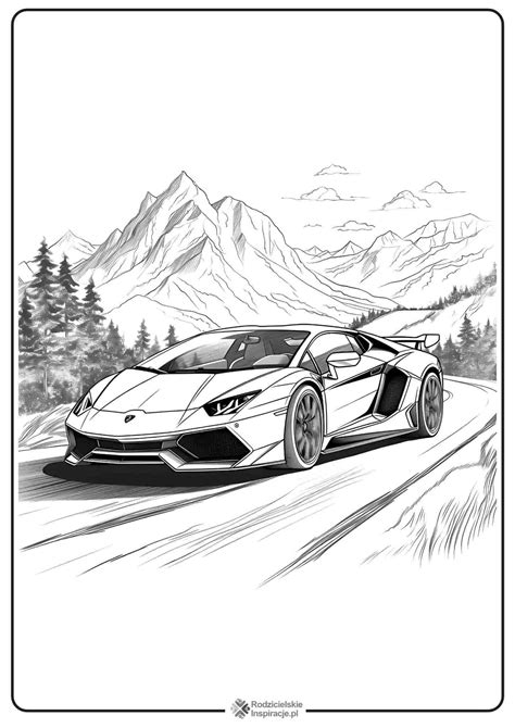 Lamborghini Kolorowanki Do Druku Rodzicielskieinspiracje Pl