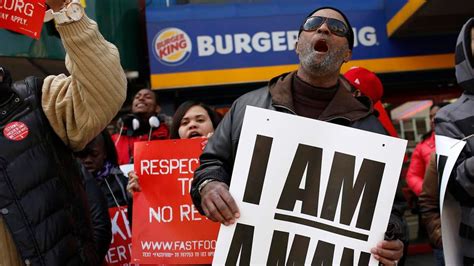 Fast Food Strike Workers Walk Out In Us Cities Us News Sky News